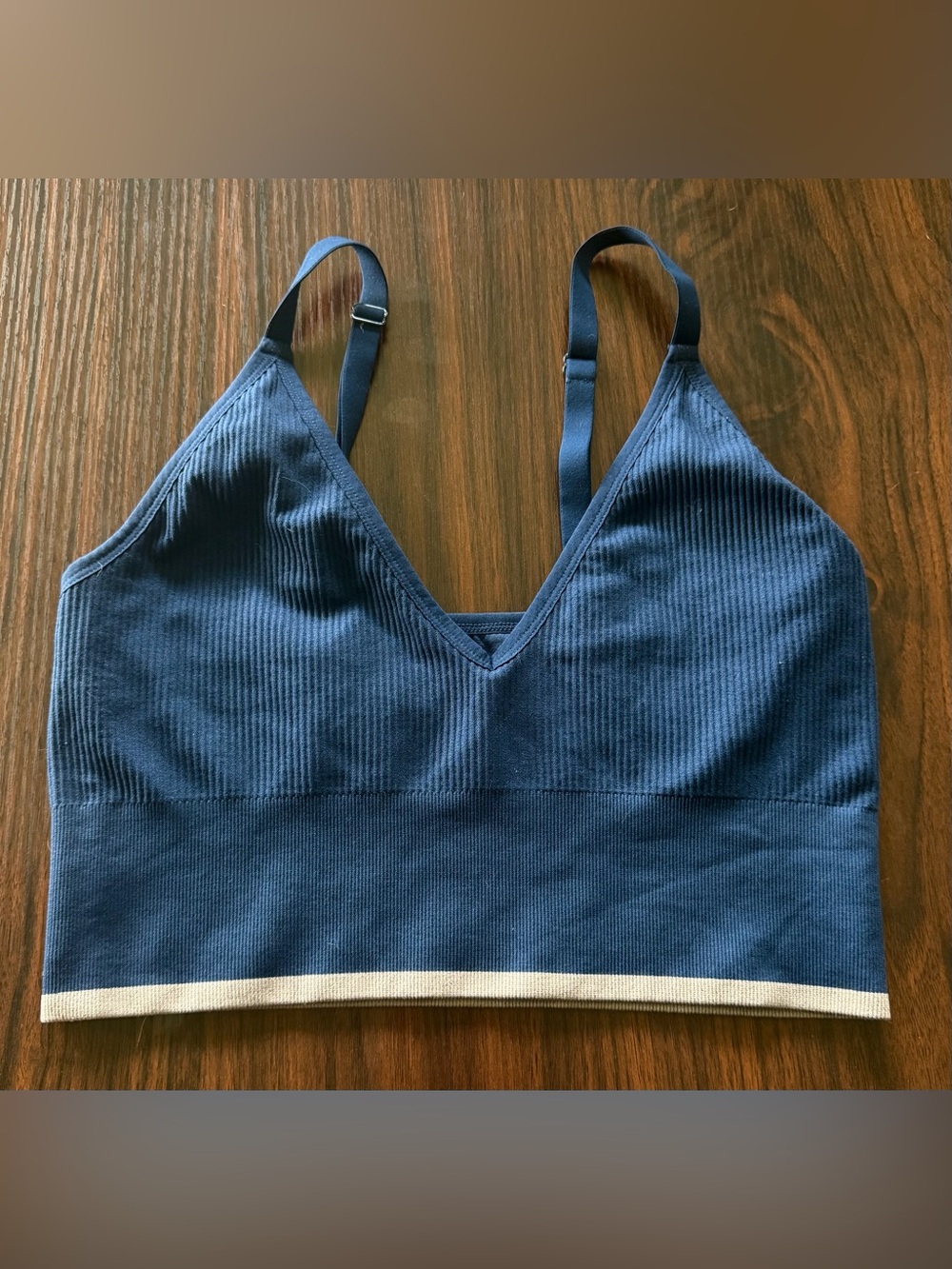 LARGE Harper Wilde Ribbed Seamless Triangle Bralette